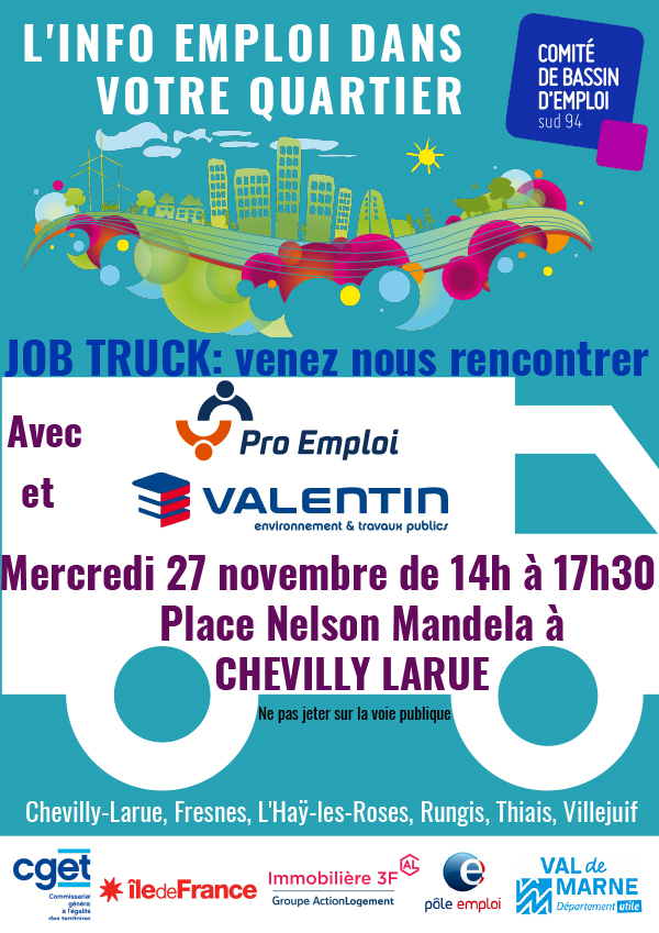 JOB TRUCK : l’info Emploi au cœur des quartiers